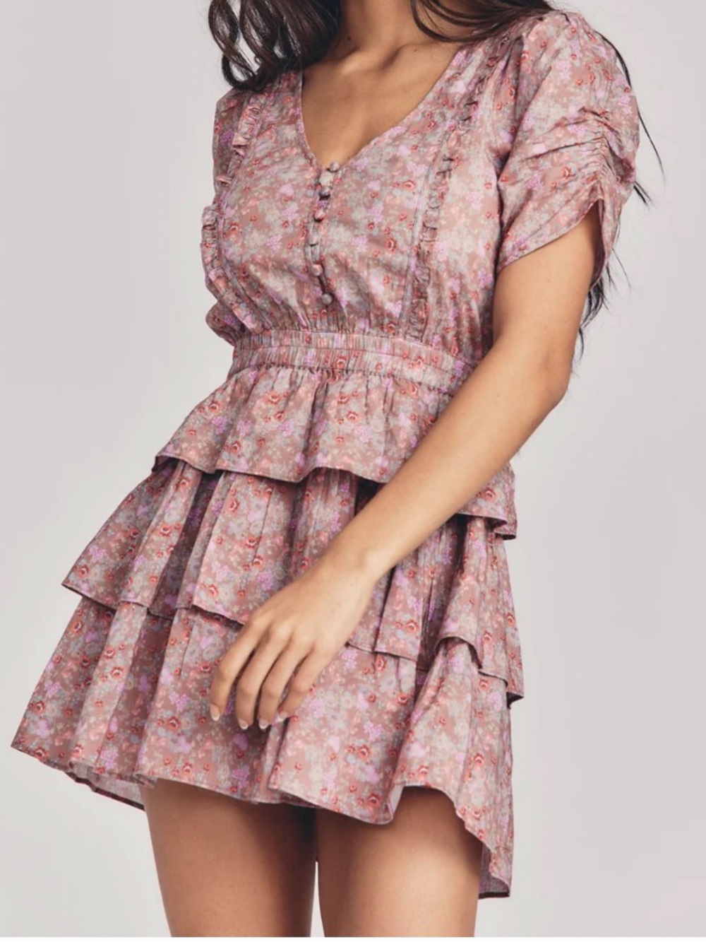 LoveShackFancy Roth Dress Pink Small - Picture 2 of 14